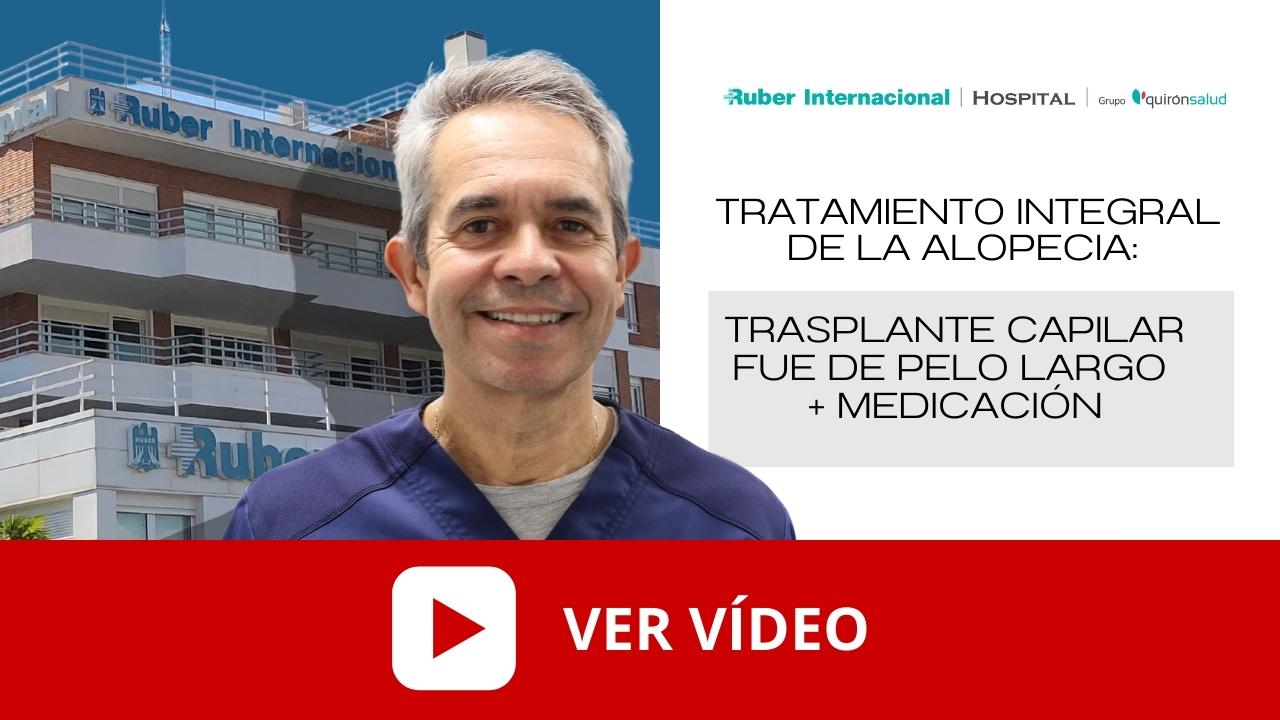 trasplante capilar pelo largo FUE mas medicamentos video. Este enlace se abrirá en una ventana nueva