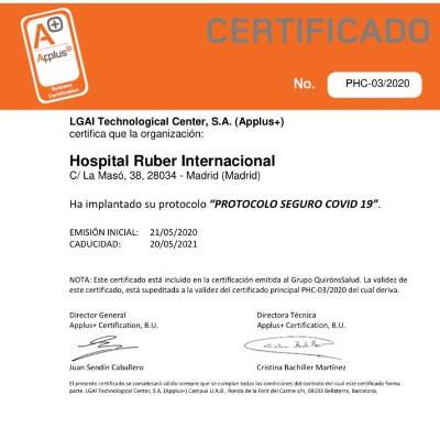 Certificado Protocolo Seguro Covid-19