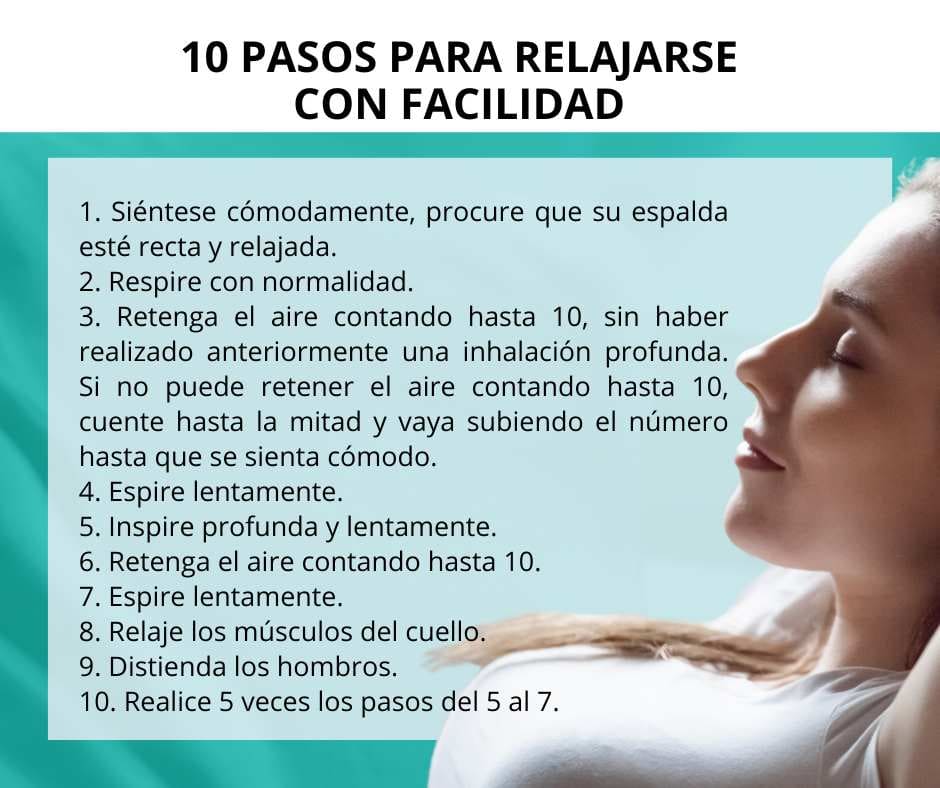 Pasos para relajarse dejar de fumar